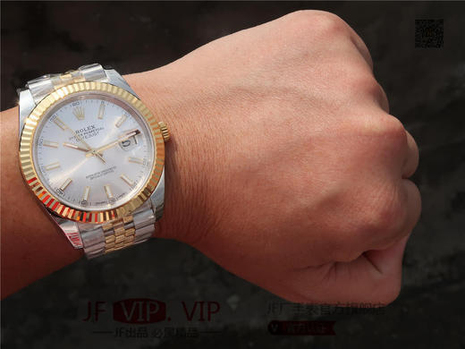 Noob劳力士126333 Date Just   腕表间黄金五珠带，41MM经典蚝式恒动日志型，41腕表系列中的超级副本，904L不锈钢完美还原劳力士Date Just色泽 商品图10