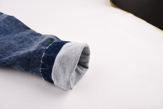 棉果果春秋季男童针织牛仔挂里长裤M312200219515 商品图2