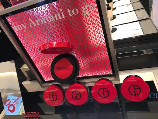 专柜680  ARMANI阿玛尼高定漆光红色气垫15g 细腻遮瑕保湿 #2 #3号 商品图1