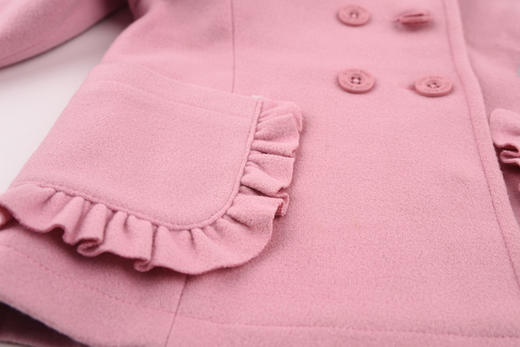 棉果果春秋季女童毛呢韩版呢子长袖外套 M322100419538 商品图1