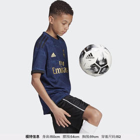 adidas阿迪达斯19-20赛季皇马客场比赛服球服短袖童款FJ3147
