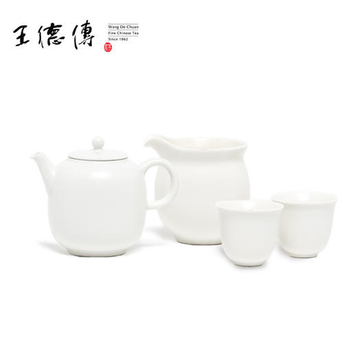 羊脂白茶具组-1壶/1茶海/2杯 商品图1