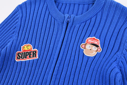 棉果果春秋季男童纯棉对开毛衫M312161519478 商品图1