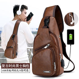 运动男士胸包单肩斜挎箱包