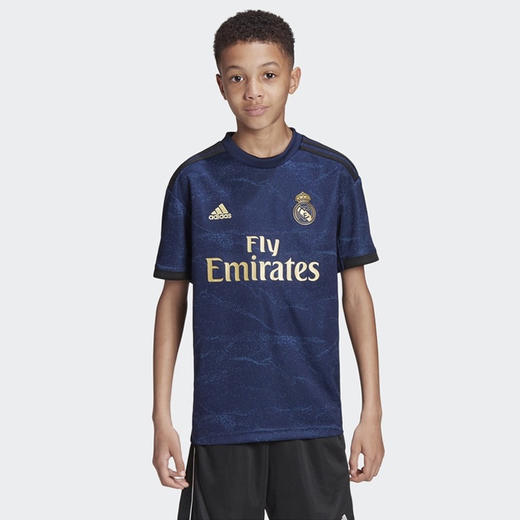 adidas阿迪达斯19-20赛季皇马客场比赛服球服短袖童款FJ3147 商品图3