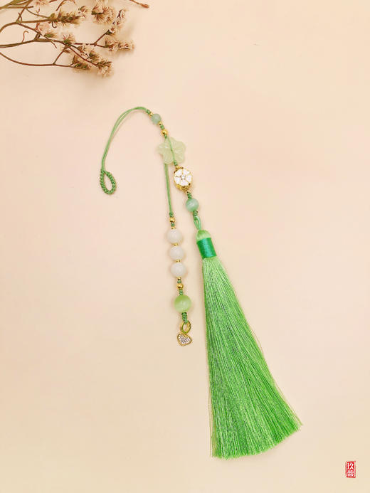 和田玉流苏挂件-中国风伴手礼 商品图0