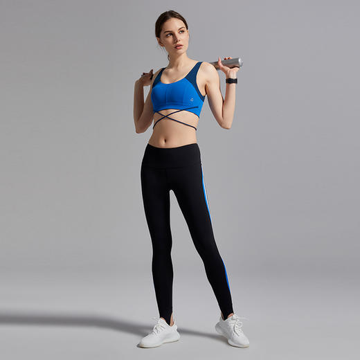 【仅剩xs/s码】TITIKA ACTIVE夏季新款条纹运动健美裤瑜伽长裤女14028 商品图3