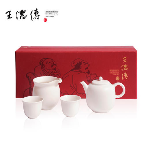 羊脂白茶具组-1壶/1茶海/2杯 商品图4