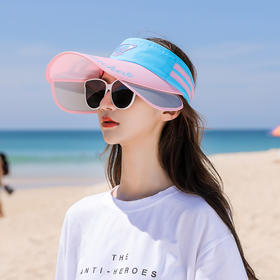 XL-抽拉式两杠空顶帽韩版潮空顶遮阳大沿防晒帽