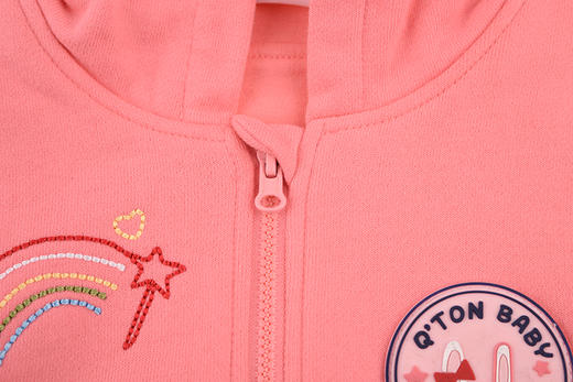 棉果果春秋季女童大毛圈挂里绣花长袖外套 M322100219536 商品图1