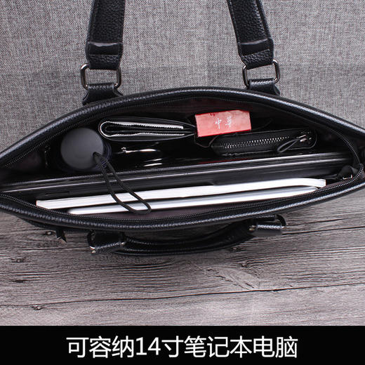 鹰歌袋鼠男包手提包商务单肩箱包斜挎包男士包公文包 商品图3