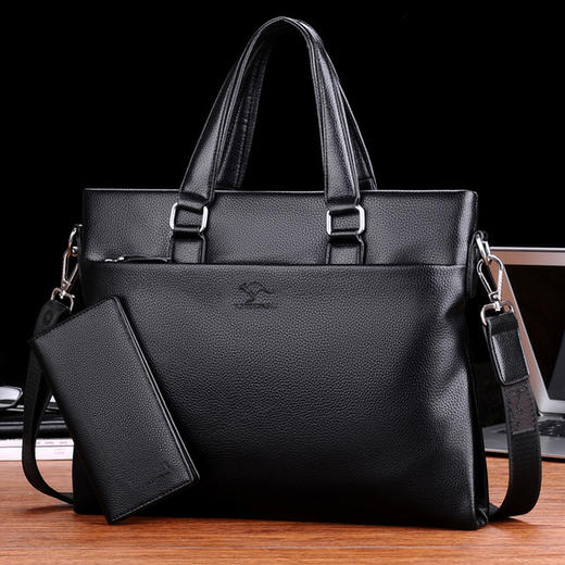 鹰歌袋鼠男包手提包商务单肩箱包斜挎包男士包公文包 商品图0