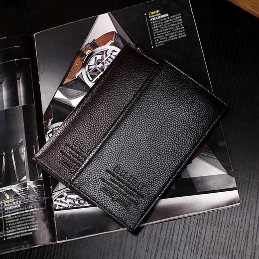 钱包男长款青年钱夹男士钱包薄商务皮夹多卡位箱包 商品图3