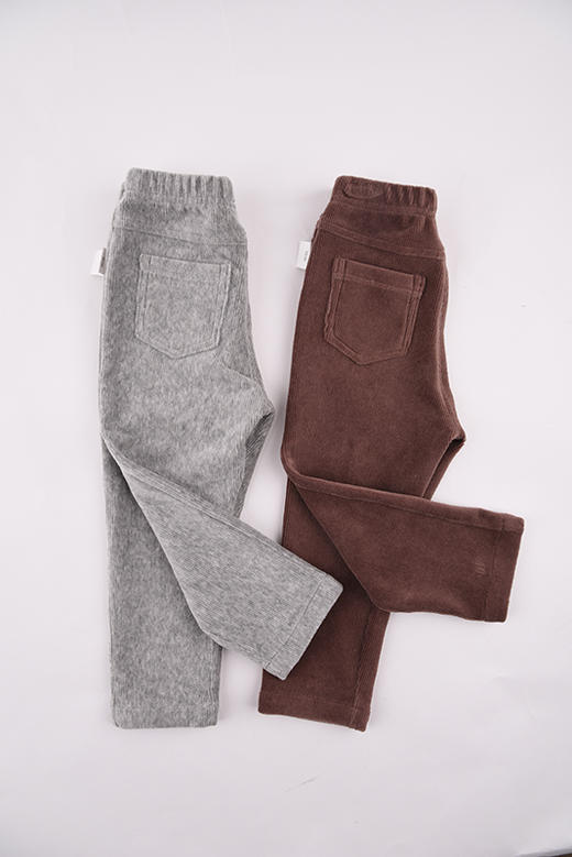 棉果果春秋季女童抽条天鹅绒打底裤 M322206419545 商品图3