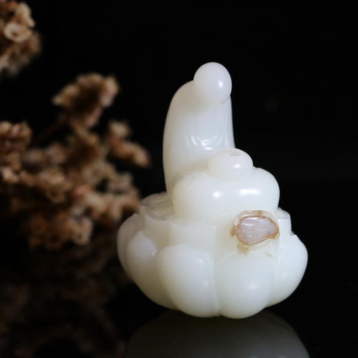 和田玉（羊脂玉）俄料香插--静思 97.72g 商品图1