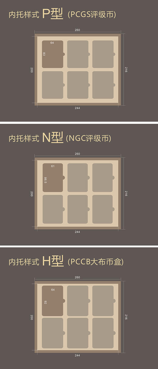 【实木泉匣】老钱庄双层黑胡桃实木托盘式钱币收藏盒（SH已亥年新款） 商品图14