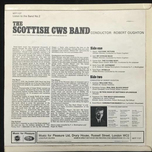 LP黑胶唱片 The Scottish CWS Band铜管乐专辑《聆听缤纷管乐》 商品图1