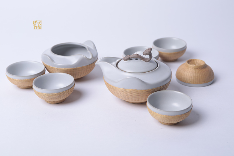 《八头月白汝窑》系列茶具