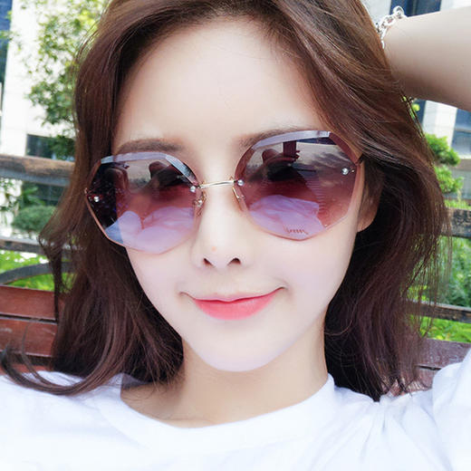 KX-B3378欧美钻石切边网红同款太阳眼镜 商品图0