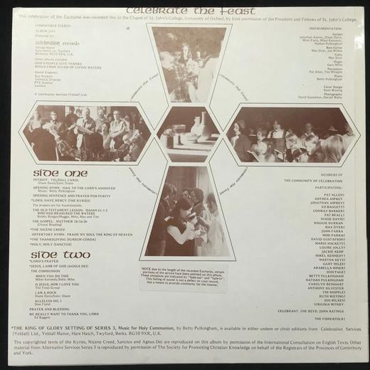 LP黑胶唱片 the Fisherfolk专辑《欢庆盛宴》 商品图1