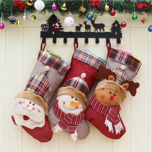 【圣诞袜子】-圣诞袜子圣诞树装饰用品圣诞袜挂饰圣诞节老人雪人礼物袋 商品图0