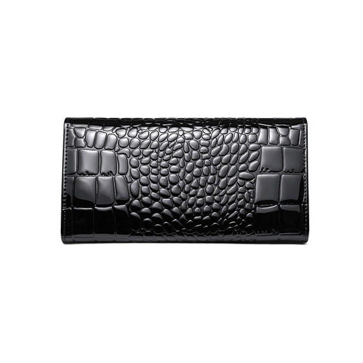 BYN-7533新款韩版女式长款真皮三折大容量牛皮钱包TZW 商品图2