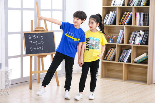 【五彩阳光】夏装圆领T恤【锦绣育才教育集团】 商品图1