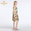 乔万尼桑蚕丝连衣裙夏中国田园风印花宽松气质真丝裙子女EB2E906 商品缩略图2