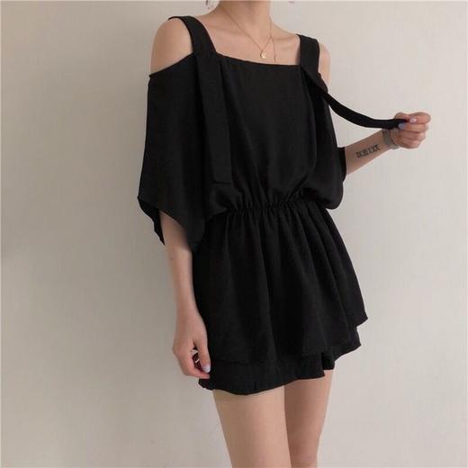 〖显瘦减龄两件套〗洋气大码女装2019新款胖mm夏装遮肚子套装胖妹妹显瘦减龄两件套潮 商品图3