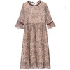 WWM-46303新款轻奢大摆木耳边豹纹印花真丝连衣裙TZW 商品缩略图4