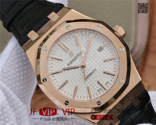 OM爱彼皇家橡树15400系列 原版1-1开模。男士腕表，皮表带，自动机械机芯，透底。 商品图3