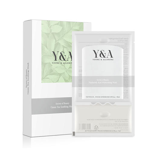 Y&A 绿茶控油舒缓面膜 7片 开票JPY带授权招加盟代理 商品图0