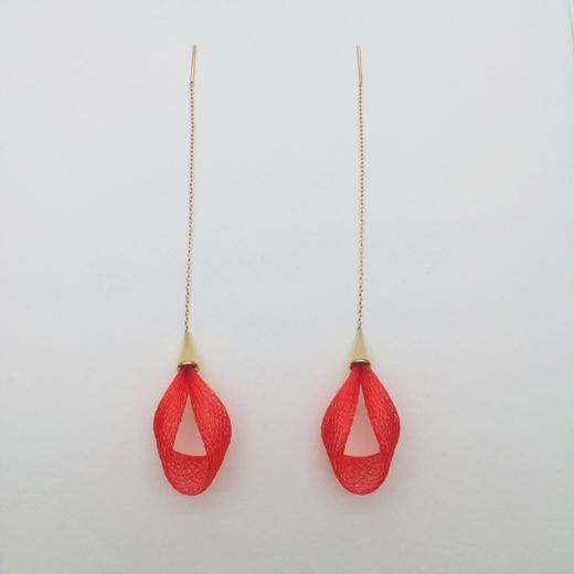 北京仓｜Vlum-Petale-树莓红 耳线［法国设计师］ 商品图1