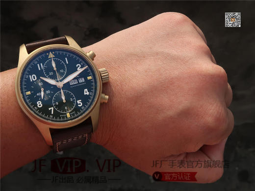 ZF万国喷火战机飞行员计时青铜腕表IWC——IW387902，修正市面版本的不足。ZF拥有多项IWC核心技术和积累了大量青铜经验，只为带来瑞士正品的体验 整个手表基于正品original原版开模❕❕❕ 商品图10