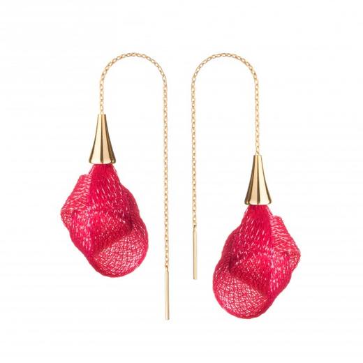 北京仓｜Vlum-Deliee-石榴红 耳线［法国设计师］ 商品图0