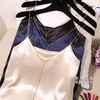 【网红同款 性感缎面链条吊带】韩版性感v领缎面链条内搭打底外穿小吊带 商品缩略图0