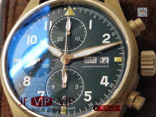 ZF万国喷火战机飞行员计时青铜腕表IWC——IW387902，修正市面版本的不足。ZF拥有多项IWC核心技术和积累了大量青铜经验，只为带来瑞士正品的体验 商品图14