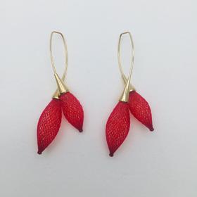北京仓｜Vlum-Bourgeons-树莓红 耳环［法国设计师］