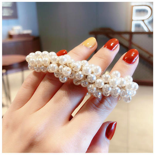 唯美公主风珍珠发圈， 商品图6