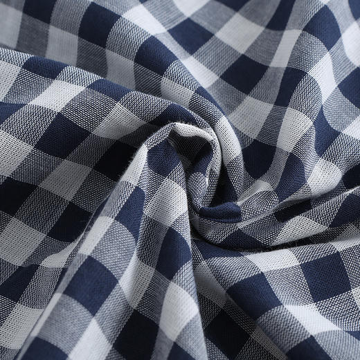 老米优品 / 无印代工厂出品！ 情侣款❤ 双层纱经典格短袖家居服 日式小格纹双层纱敲击透气的情侣款家居套装！ 商品图8