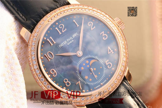 百达翡丽复杂功能系列4968女士手表。海鸥克隆组装215 PS LU手动机械机芯,33.3毫米直径，镶嵌施华洛世奇钻。 商品图3