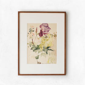 伽罗 JALO 挂画-马奈-花瓣与鸢尾，金莲花和天竺葵 P105（预计10天内发货）