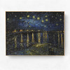 伽罗 JALO 挂画-梵高-罗纳河上星光灿烂的夜晚 P136（预计天10天内发货） 商品缩略图0