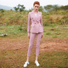 IWY/粉色长袖西装长裤套装CP9346 商品缩略图4