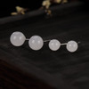 YLY-S925纯银和田玉精致简约小巧小众设计显瘦耳钉TZW 商品缩略图0