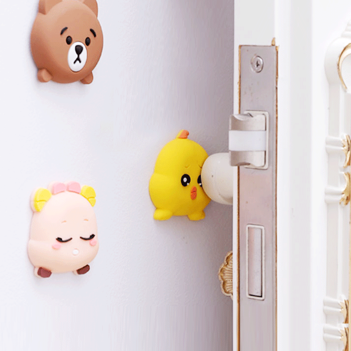 【和噪音说再见】门后门把手防撞垫、防撞、防刮伤、降噪音 门后、橱柜、马桶、桌角、椅背、冰箱等都能用