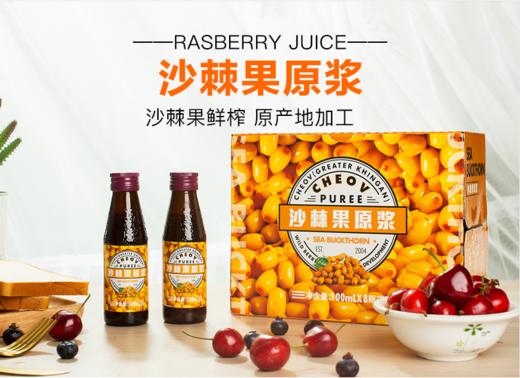 【沙棘原浆】大兴安岭沙棘果原浆（50ml*10瓶）基地直邮 商品图0