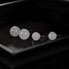 YLY-S925纯银和田玉精致简约小巧小众设计显瘦耳钉TZW 商品缩略图1