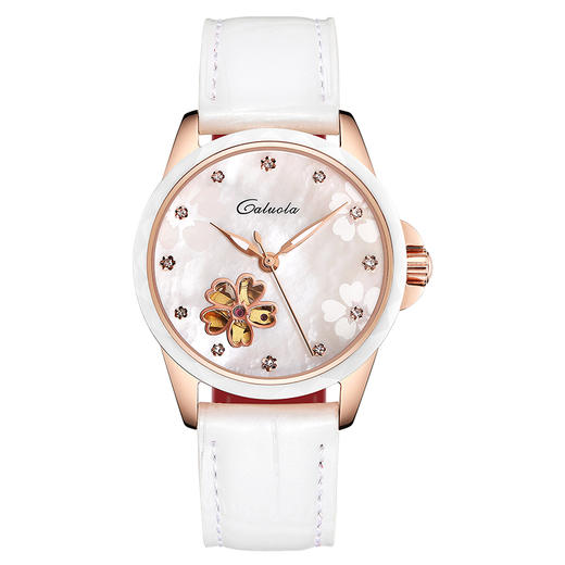 卡罗莱女表全自动机械表女士手表防水时尚陶瓷  CA1233ML 商品图2