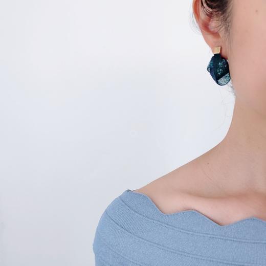 北京仓｜Vlum-Déliée-孔雀蓝 耳夹（无需耳洞）［法国设计师］ 商品图1